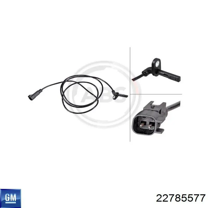 23483157 General Motors Датчик ABS задній лівий