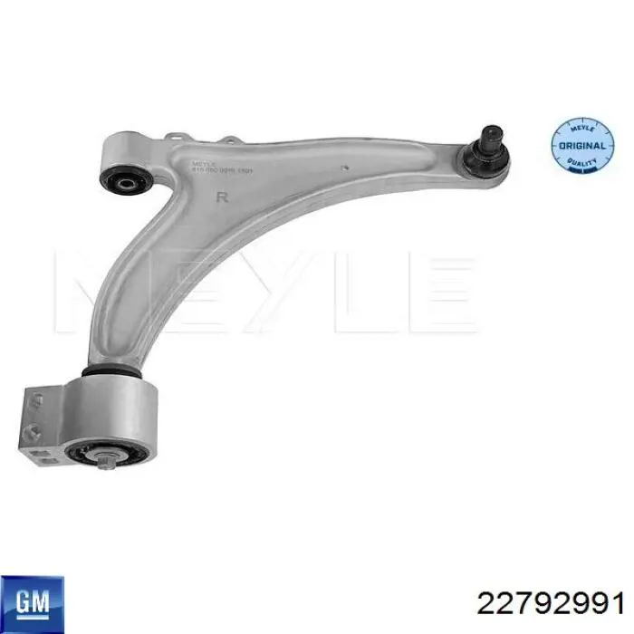 Важіль передньої підвіски нижній, правий General Motors 22792991 ціна, від 133.25 USD