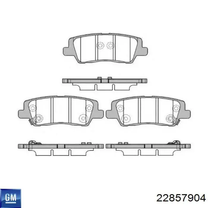 Купити 23316762 General Motors Задні колодки