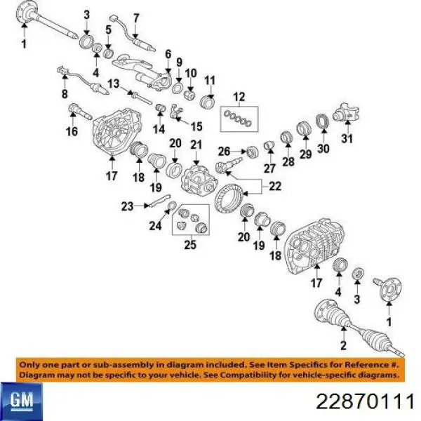  General Motors 22870111 ціна, від 211.63 USD