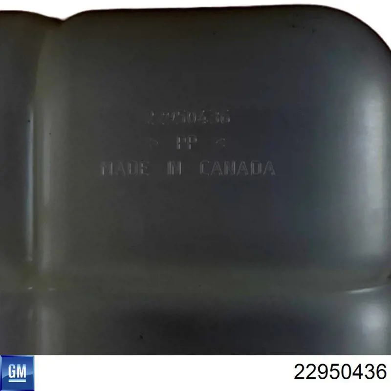 Бачок системи охолодження двигуна розширювальний General Motors 22950436 ціна, від 14.41 USD