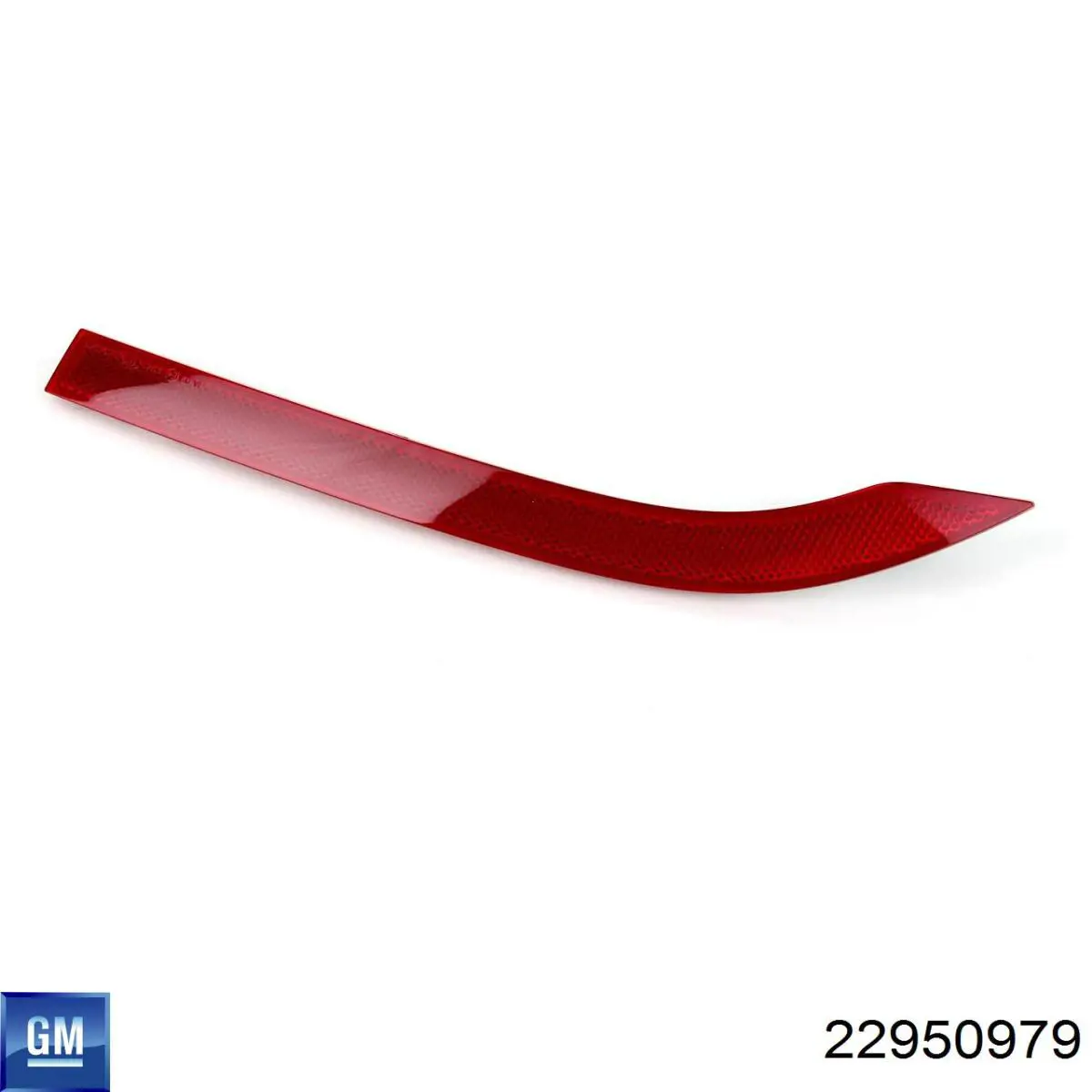 Катафот (відбивач) заднього бампера, лівий 22953325 General Motors