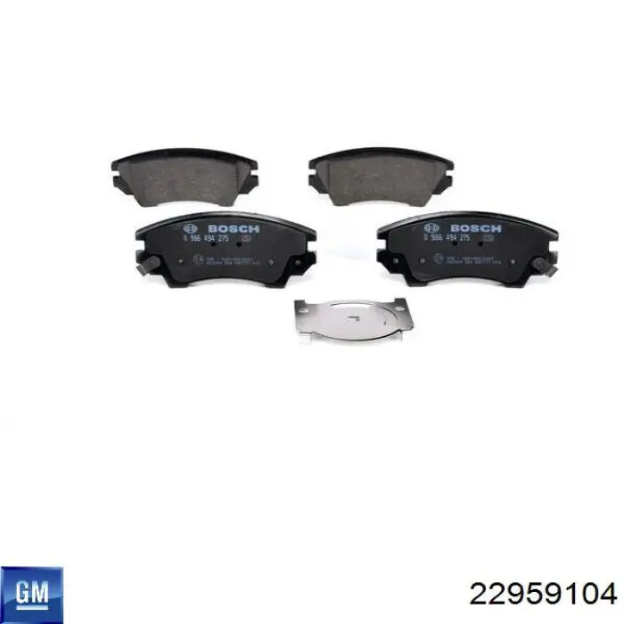 22959104 General Motors Передні гальмівні колодки