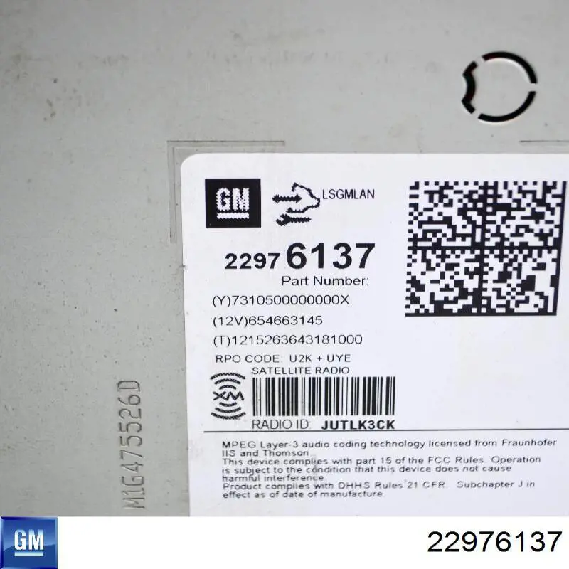  22976137 General Motors