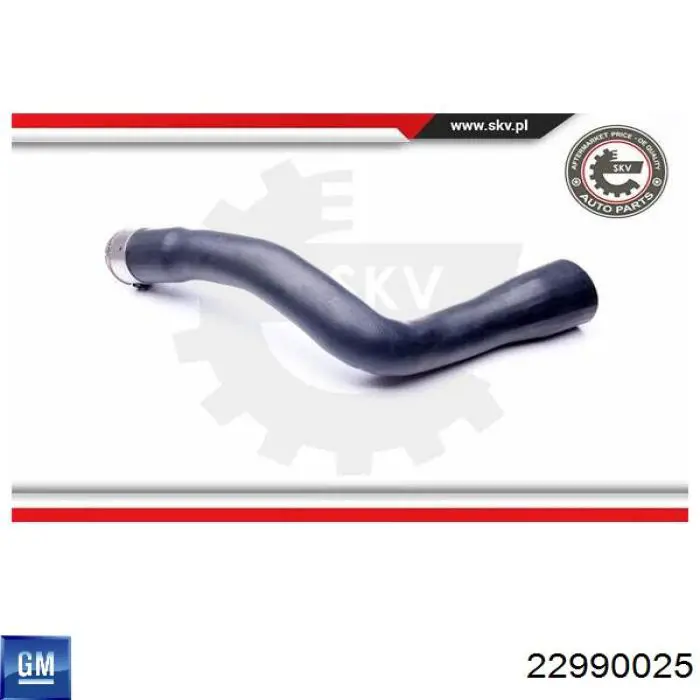 Купити 22990025 General Motors Шланг/патрубок интеркуллера