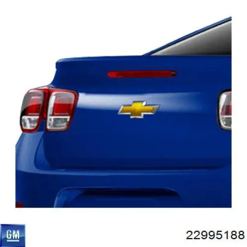 Решітка переднього бампера 22995188 General Motors