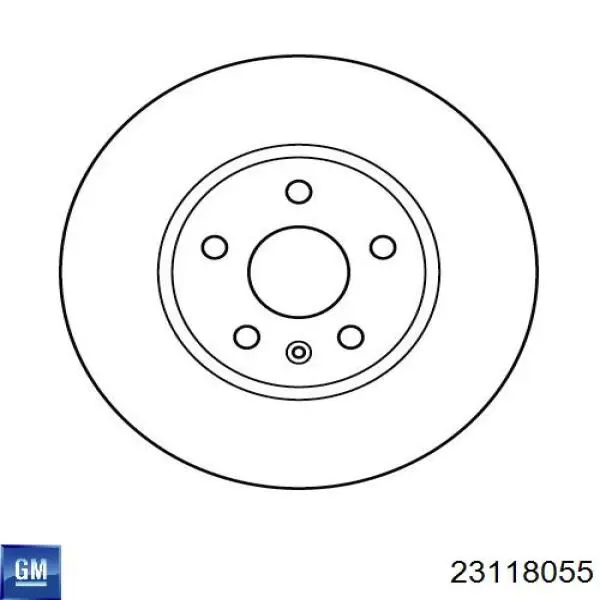 Диск переднього гальма General Motors 23118055 ціна, від 25.11 USD