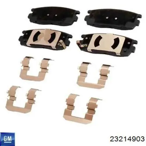 Гальмівні колодки General Motors 23214903 ціна, від 30.15 USD