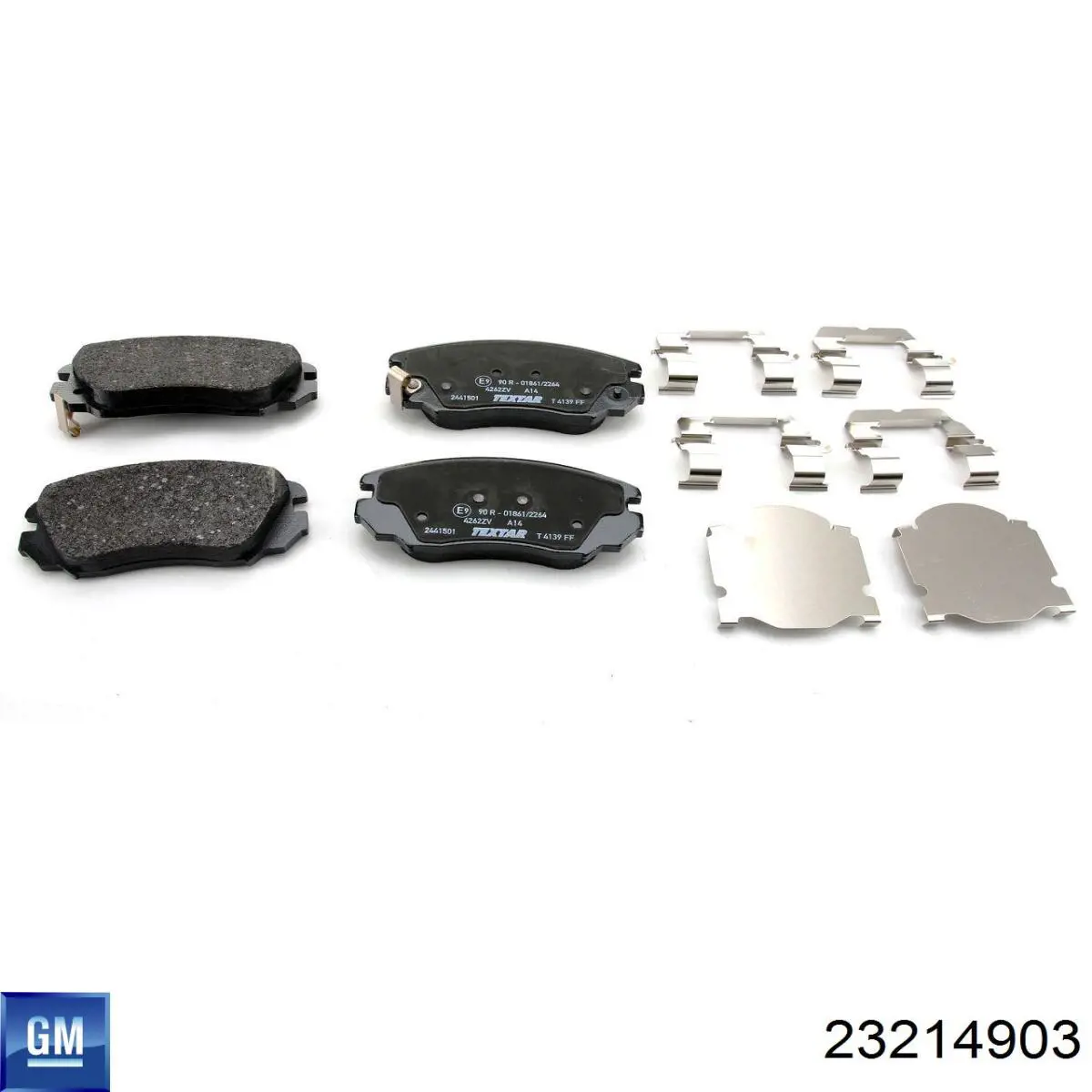 Передні тормозні колодки 23214903 General Motors