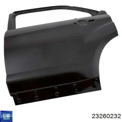 23260232 General Motors Бампер задній, верхня частина
