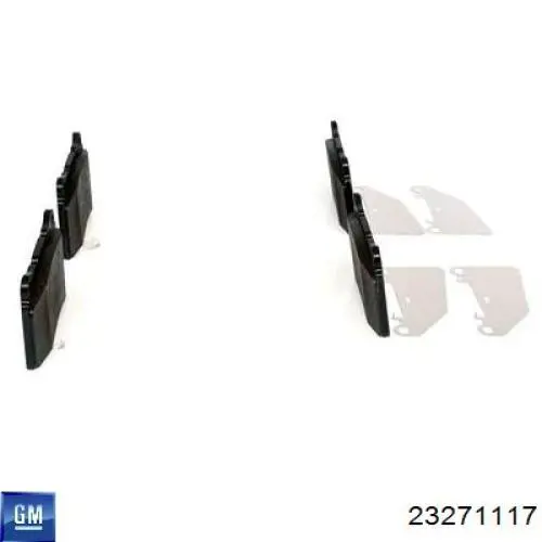 23271117 General Motors Передні гальмівні колодки