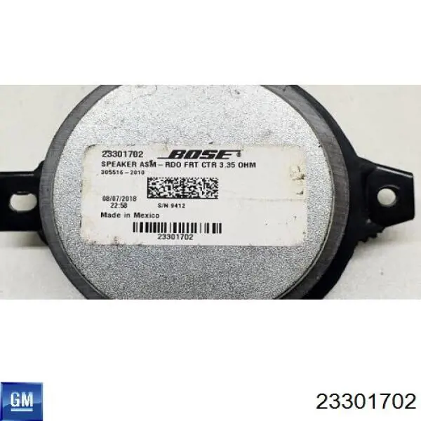 23301702 General Motors Динамік "торпедо"
