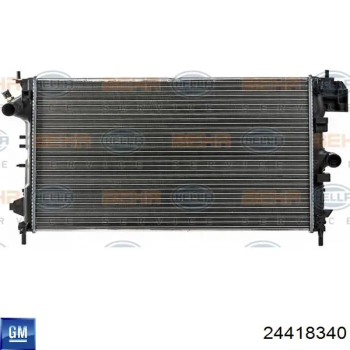Радіатор охолодження Opel 24418340