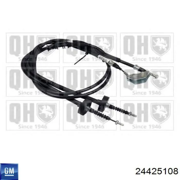 24425108 General Motors Трос ручного гальма задній, правий/лівий