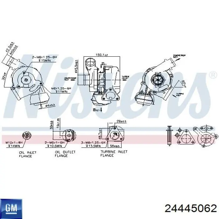 Турбіна Opel R1630001 ціна, від 165.16 USD