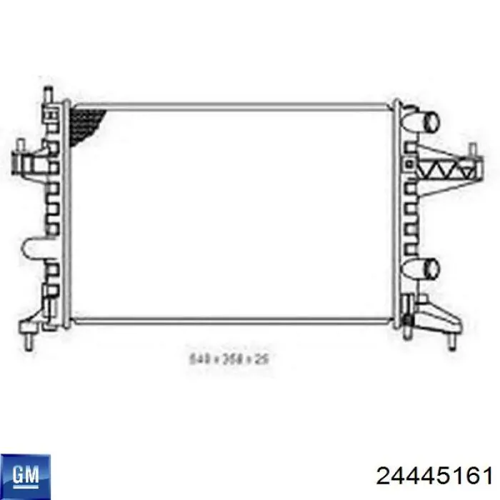 24445161 General Motors Радіатор охолодження двигуна