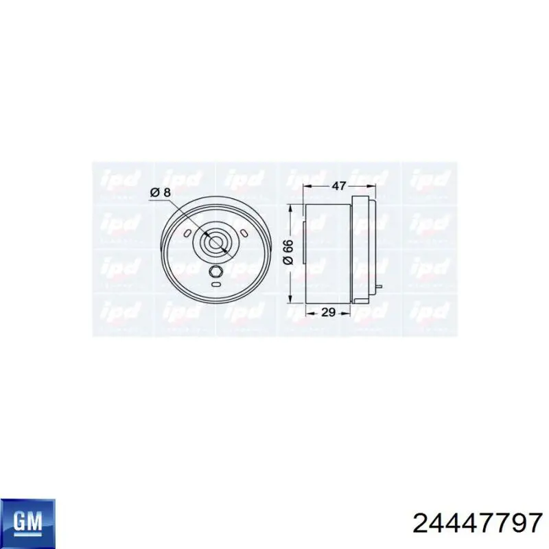 Цапфа - поворотний кулак передній, правий 24447797 General Motors