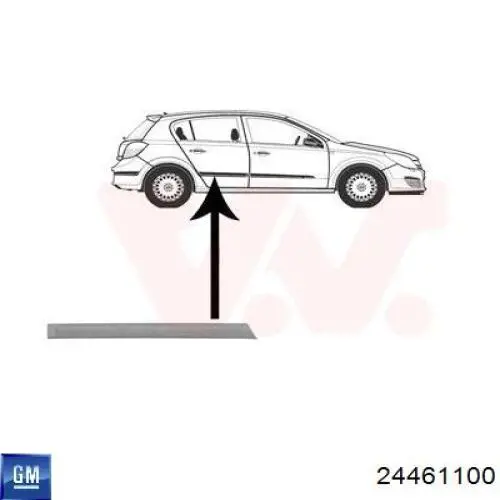 Купити 5703045052578P 4max Молдинг задніх правих дверей
