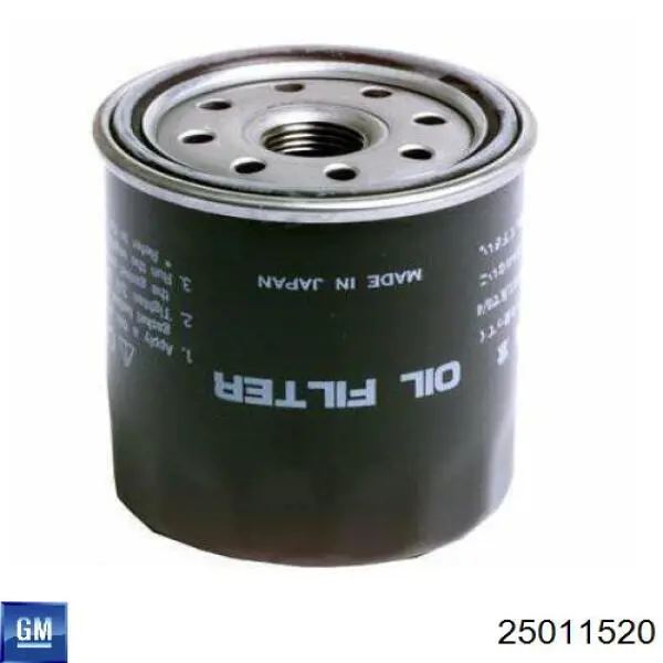 25011520 General Motors фільтр масляний