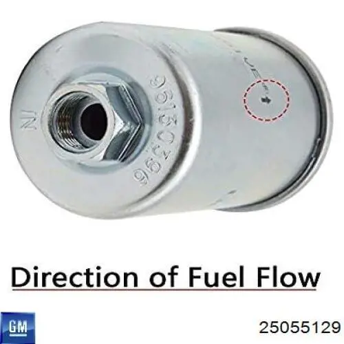 25055129 General Motors Фільтр палива