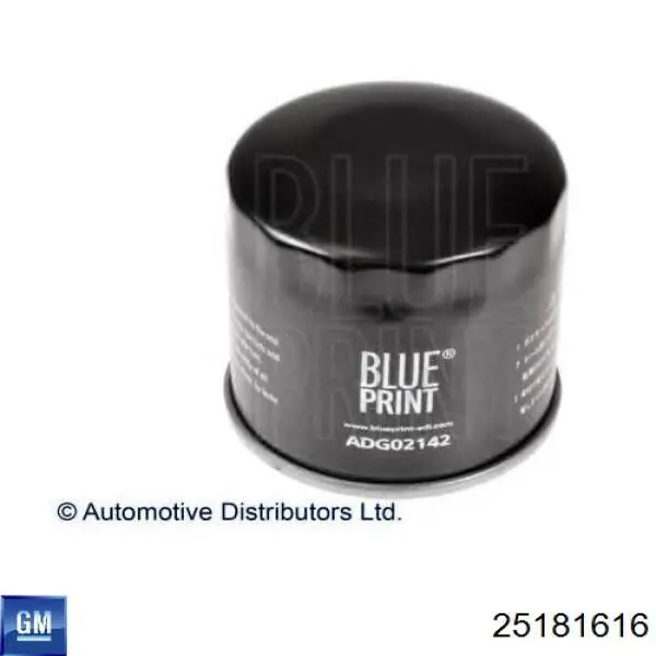Масляний фільтр двигуна General Motors 25181616 ціна, від 6.17 USD