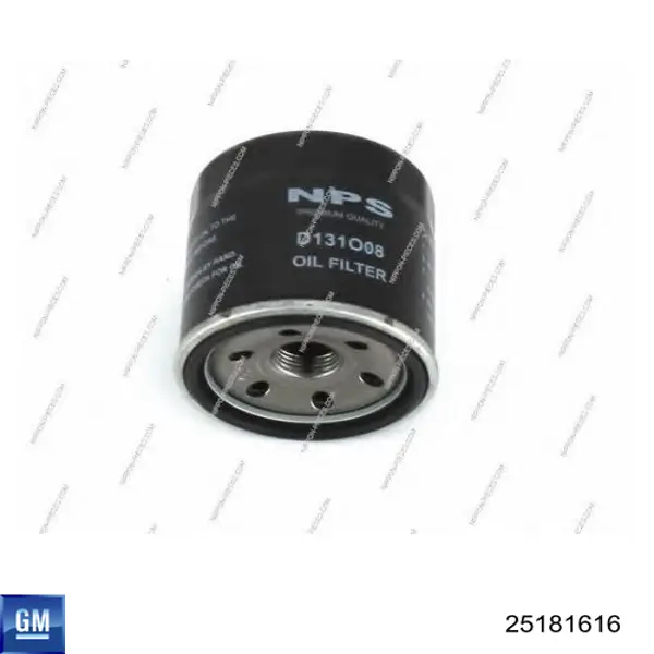 Масляний фільтр 25181616 General Motors