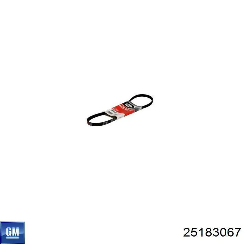 Клиновий ремінь General Motors 25183067 ціна, від 6.15 USD