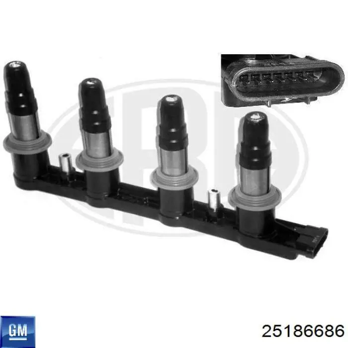 Котушка запалювання 25186686 General Motors