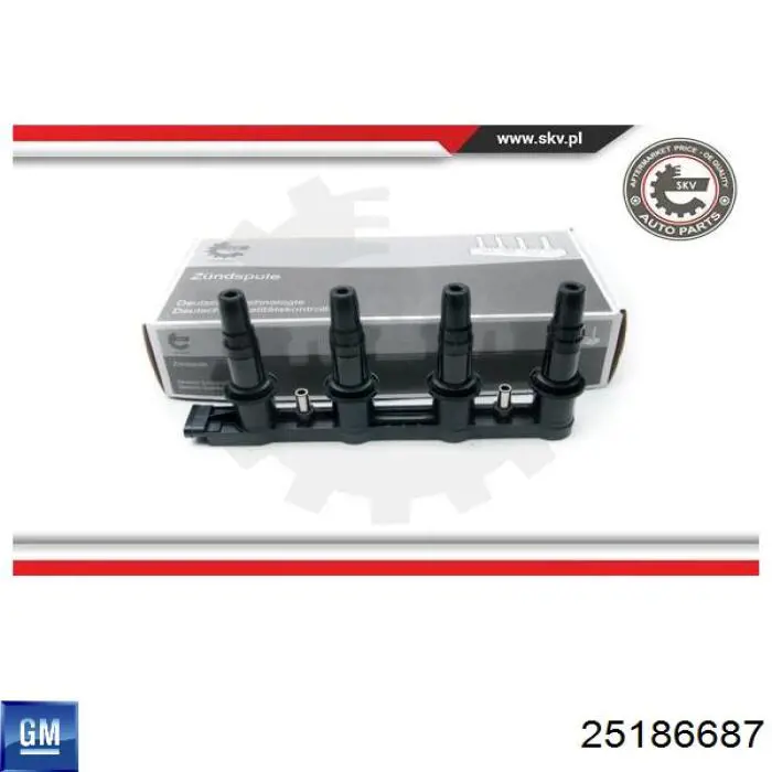 Котушка запалювання General Motors 25186687 ціна, від 117.22 USD