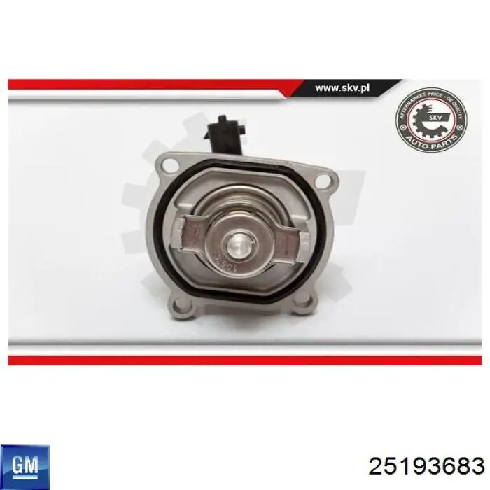 Купити 25193683 General Motors Термостат в корпусі