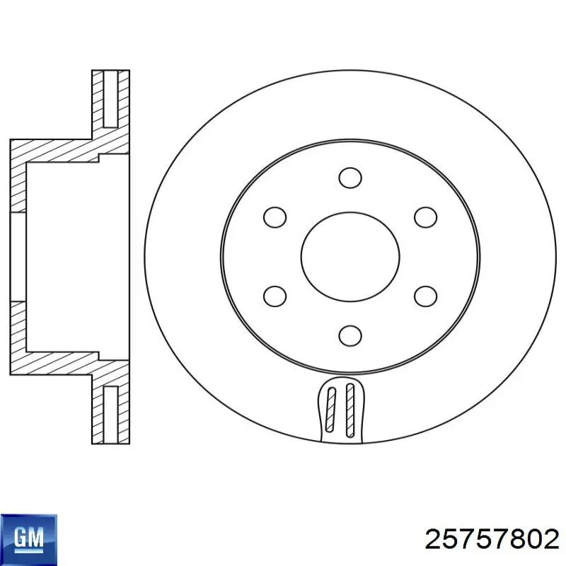 Гальмівні диски 25757802 General Motors