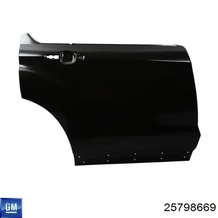 25798669 General Motors Скло задньої двері правої