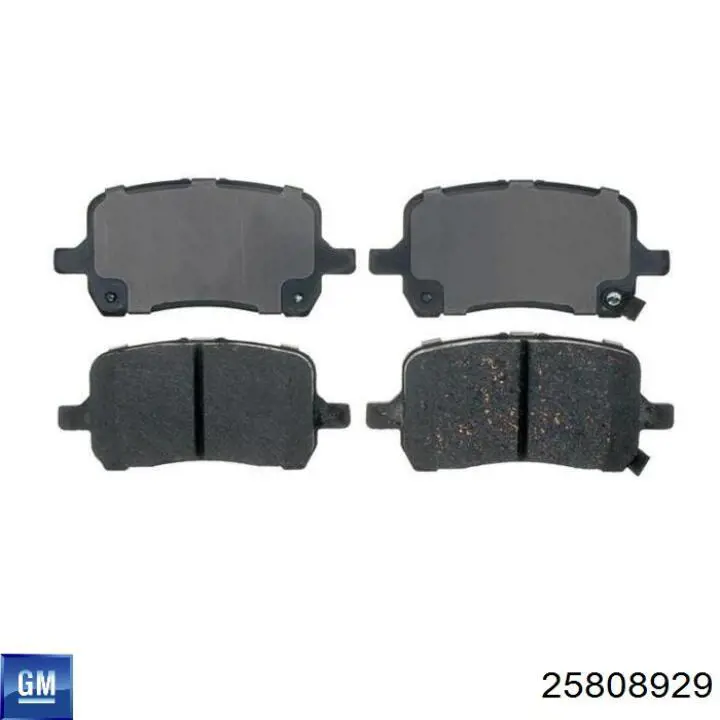Гальмівні колодки General Motors 25808929 ціна, від 60.11 USD
