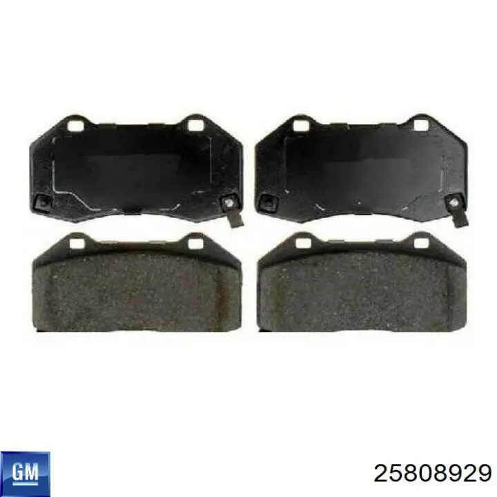 Купити 25808929 General Motors Колодки гальмівні передні, дискові