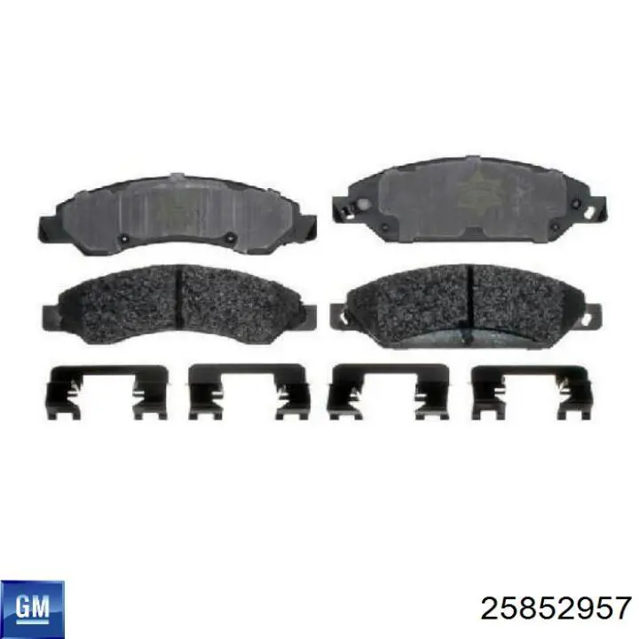 25852957 General Motors Передні гальмівні колодки