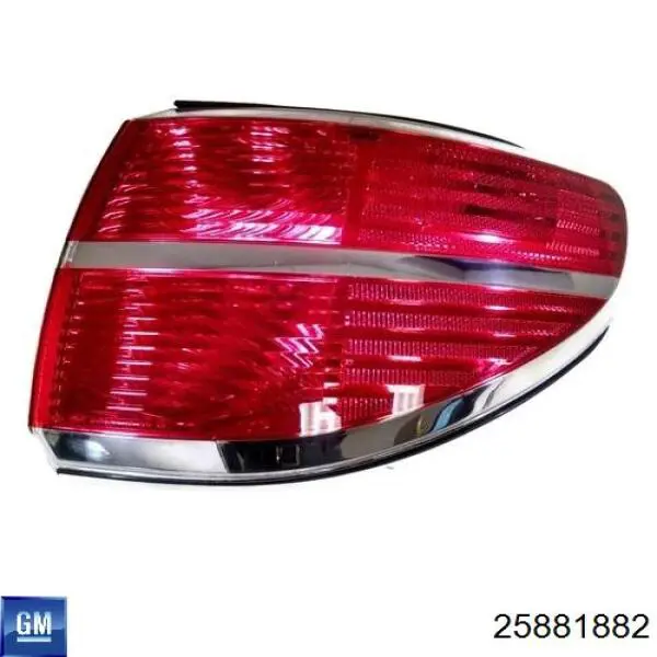 25881882 General Motors Правий катафот бампера