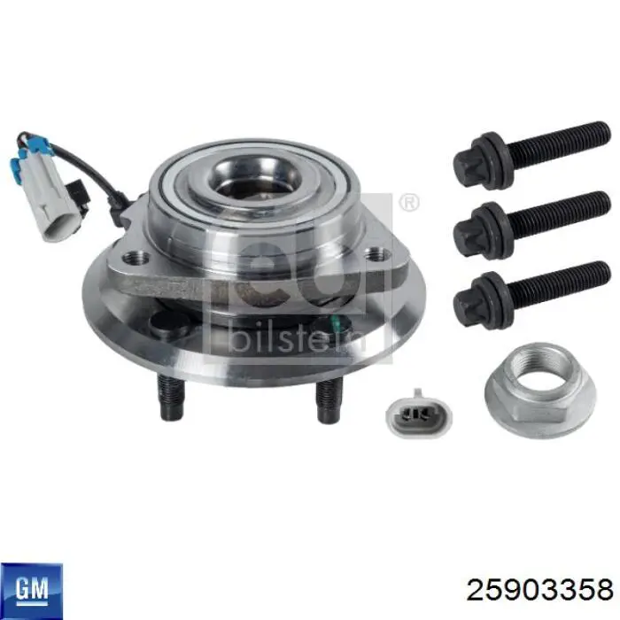 Маточина колеса передня General Motors 25903358 ціна, від 85.88 USD
