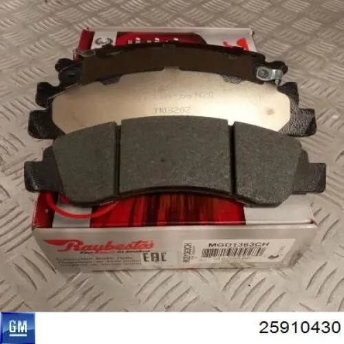 Гальмівні колодки General Motors 25910430 ціна, від 75.64 USD