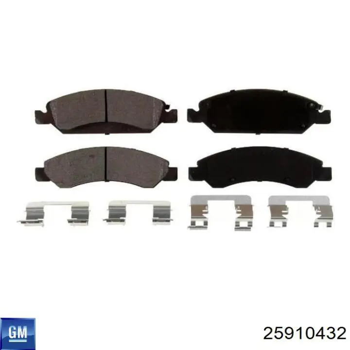 Купити 25910432 General Motors Колодки гальмівні передні, дискові