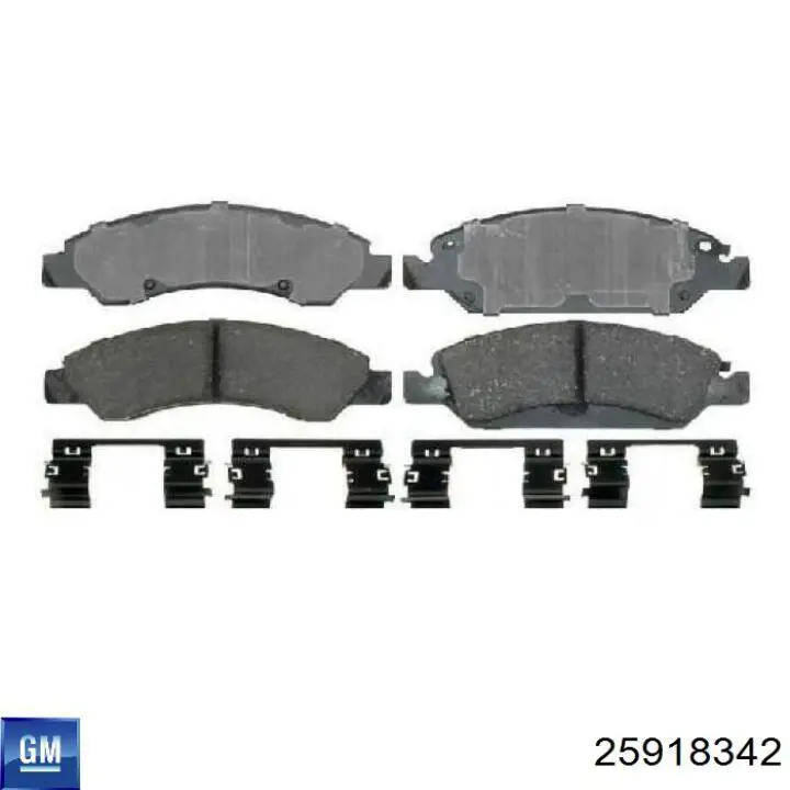 Купити 25918342 General Motors Колодки гальмівні передні, дискові