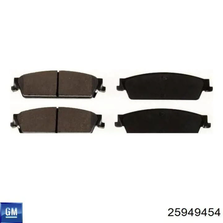 Купити 25949454 General Motors Задні колодки