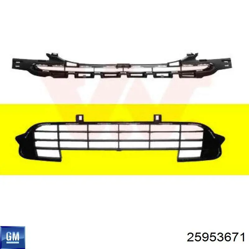 Купити 25953671 General Motors Захисна решітка радіатора
