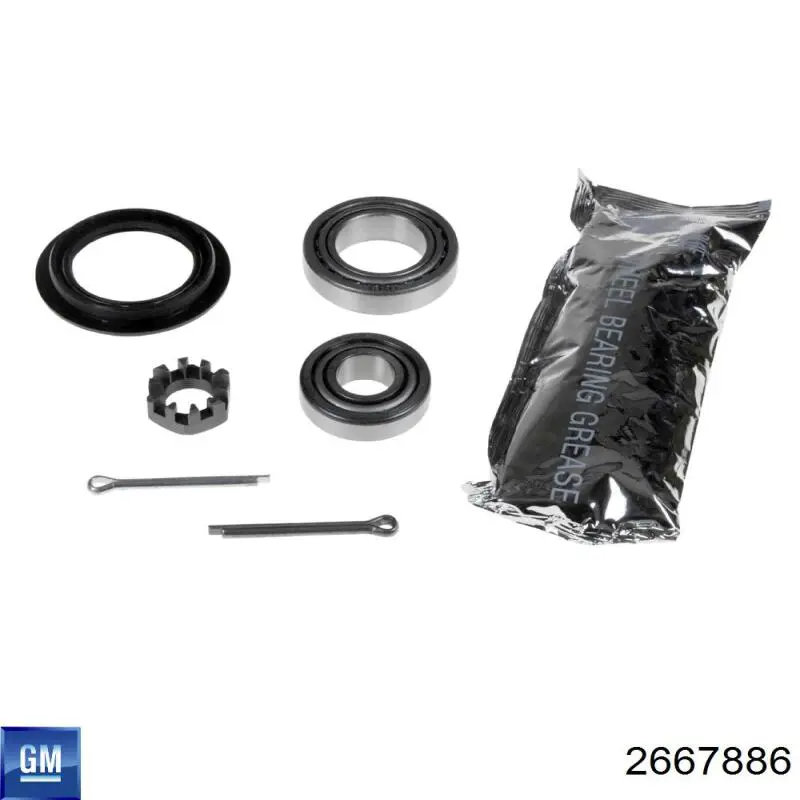 Підшипник маточини задньої, зовнішній 2667886 General Motors