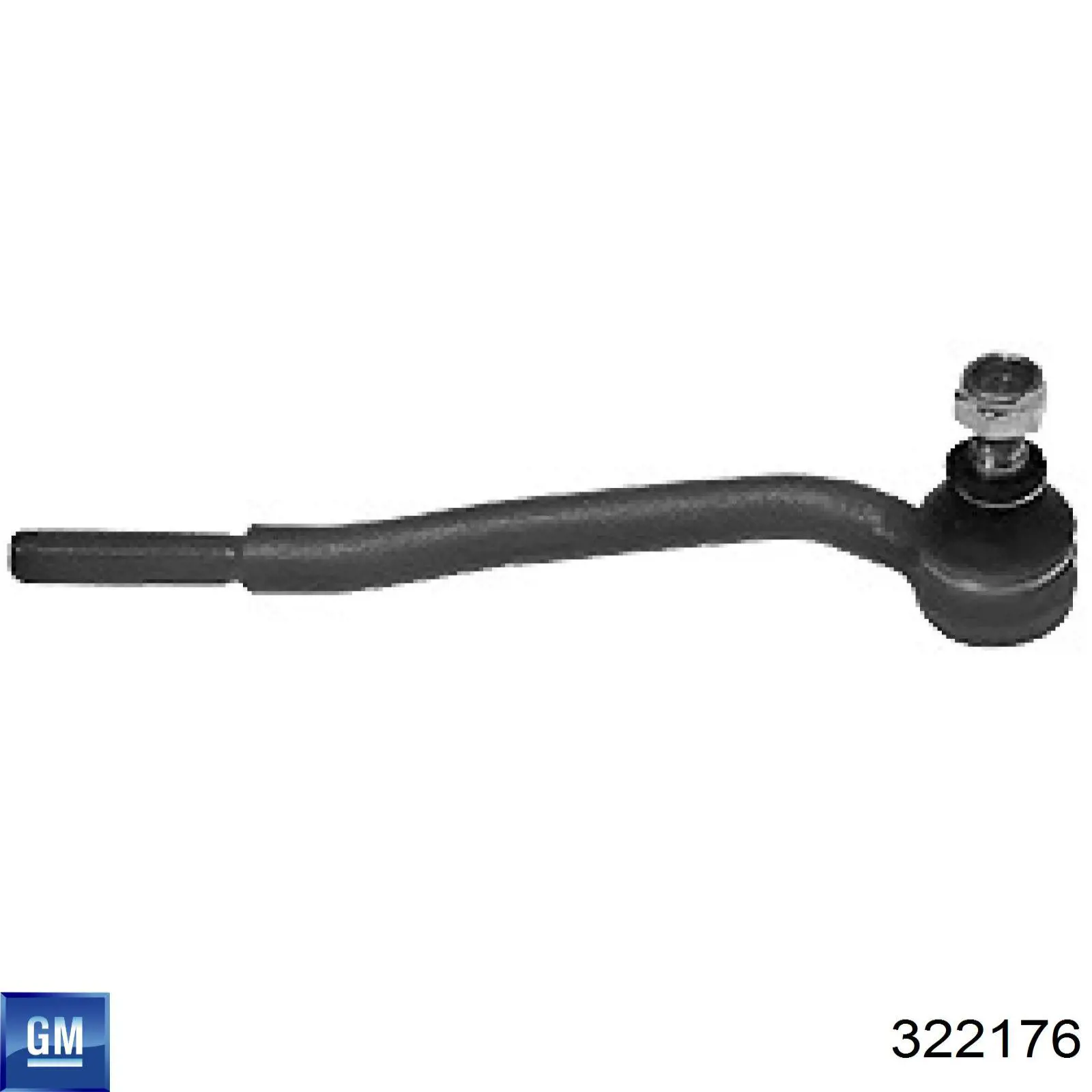 322176 General Motors Зовнішній наконечник рульової тяги