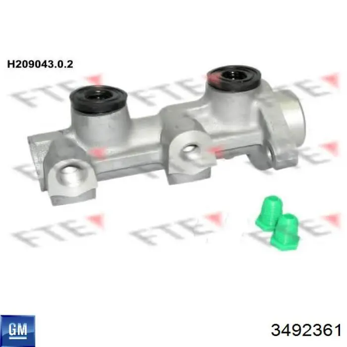 3492361 General Motors Циліндр гальмівний, головний