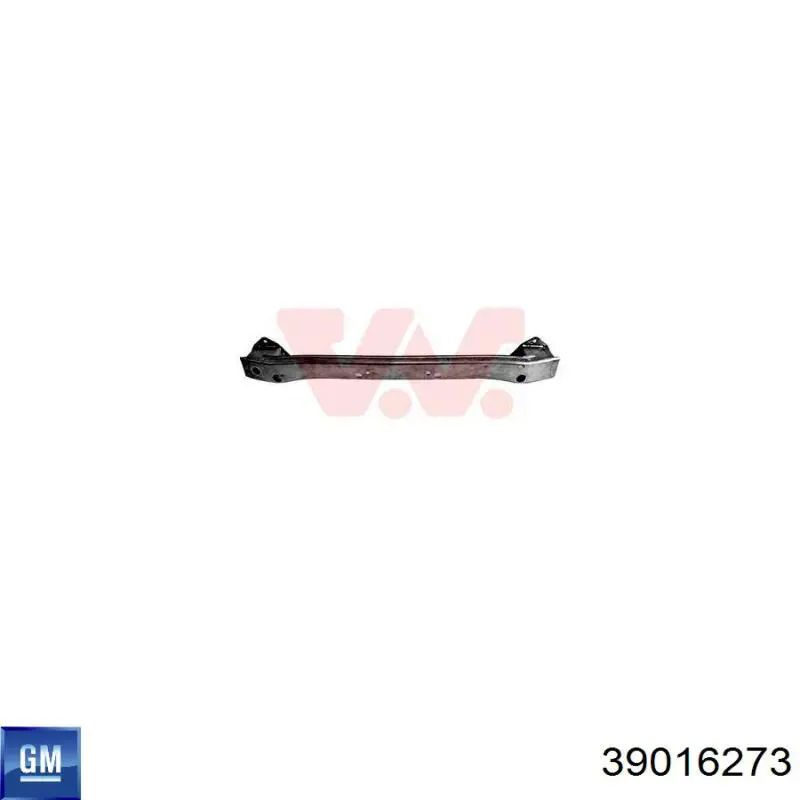 39016273 Opel Шина бампера заднього