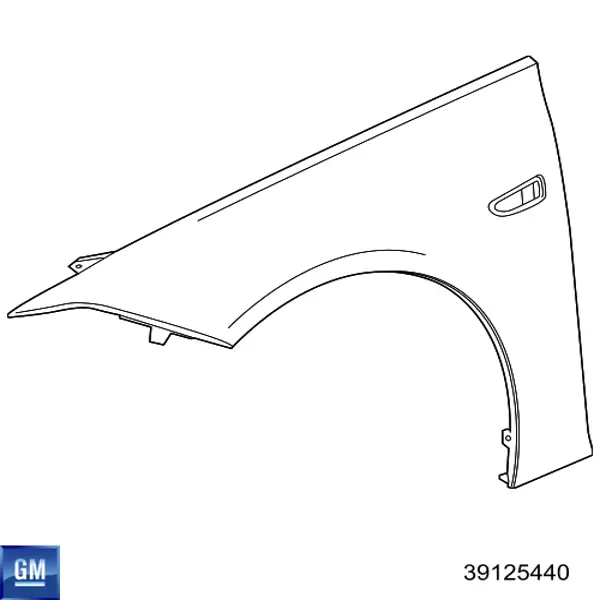 Крило переднє праве Opel 39125440 ціна, від 89.84 USD