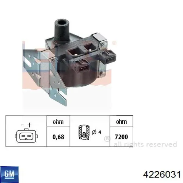 4226031 General Motors Котушка запалювання