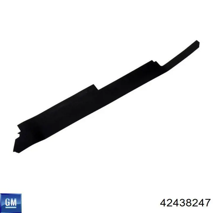 42438247 General Motors Молдинг передньої правої двері, верхній