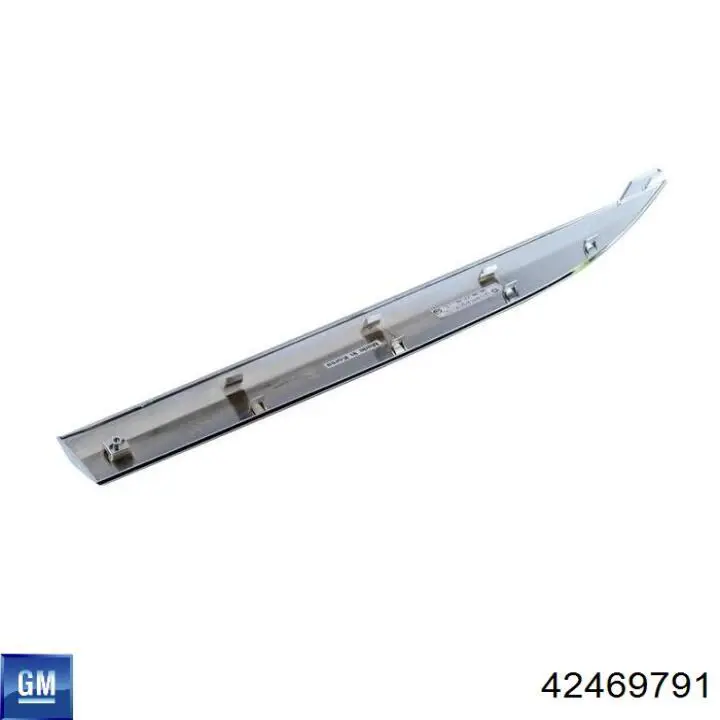 42469791 General Motors Молдинг опускного скла двері задньої, лівої